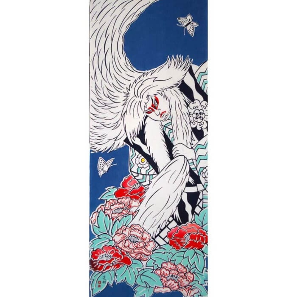 京都手拭巾-歌舞伎系列-鏡獅子
