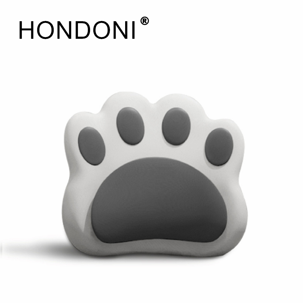 HONDONI 新款高機能6D護腰記憶靠墊 貓掌四季款 42 x 35 x 7cm