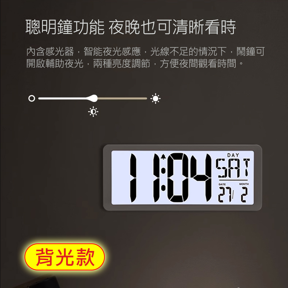 (背光版36cm大尺寸)LED數字時鐘/掛鐘/電子鐘 - PChome 24h購物