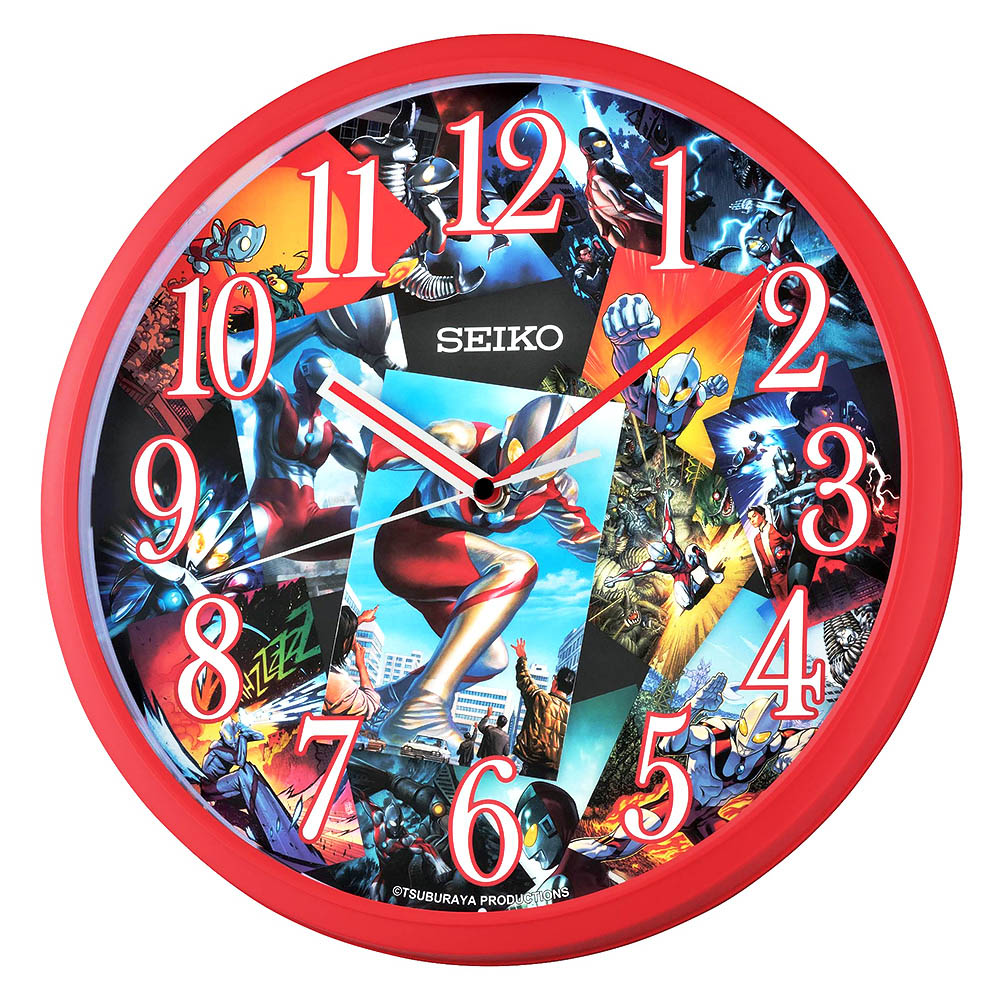 SEIKO 精工 超人力霸王 鹹蛋超人 數字掛鐘 時鐘 QHA902Q