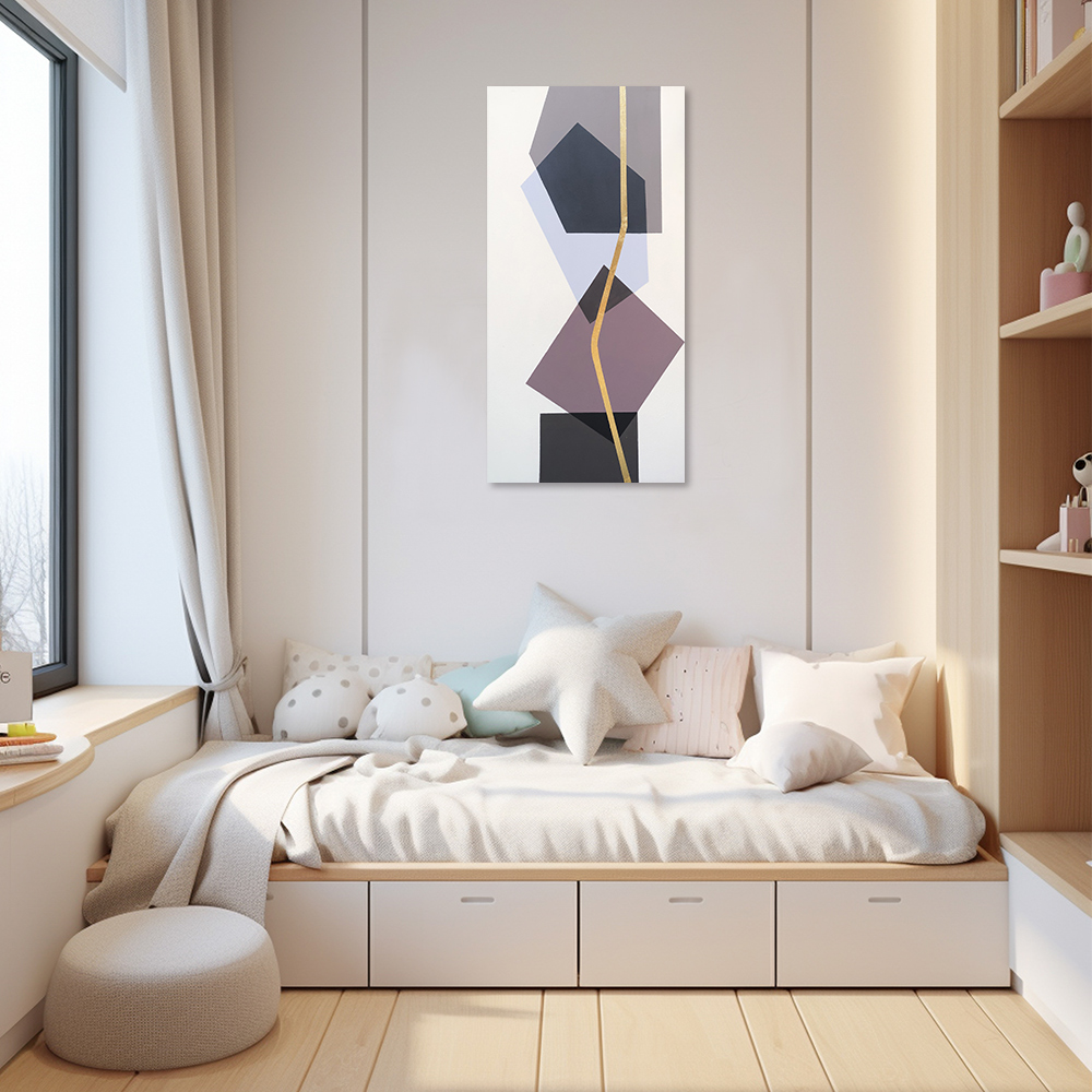 御畫房 當代國家級展覽畫家 抽象系列手繪油畫60×120cm(DB-005)