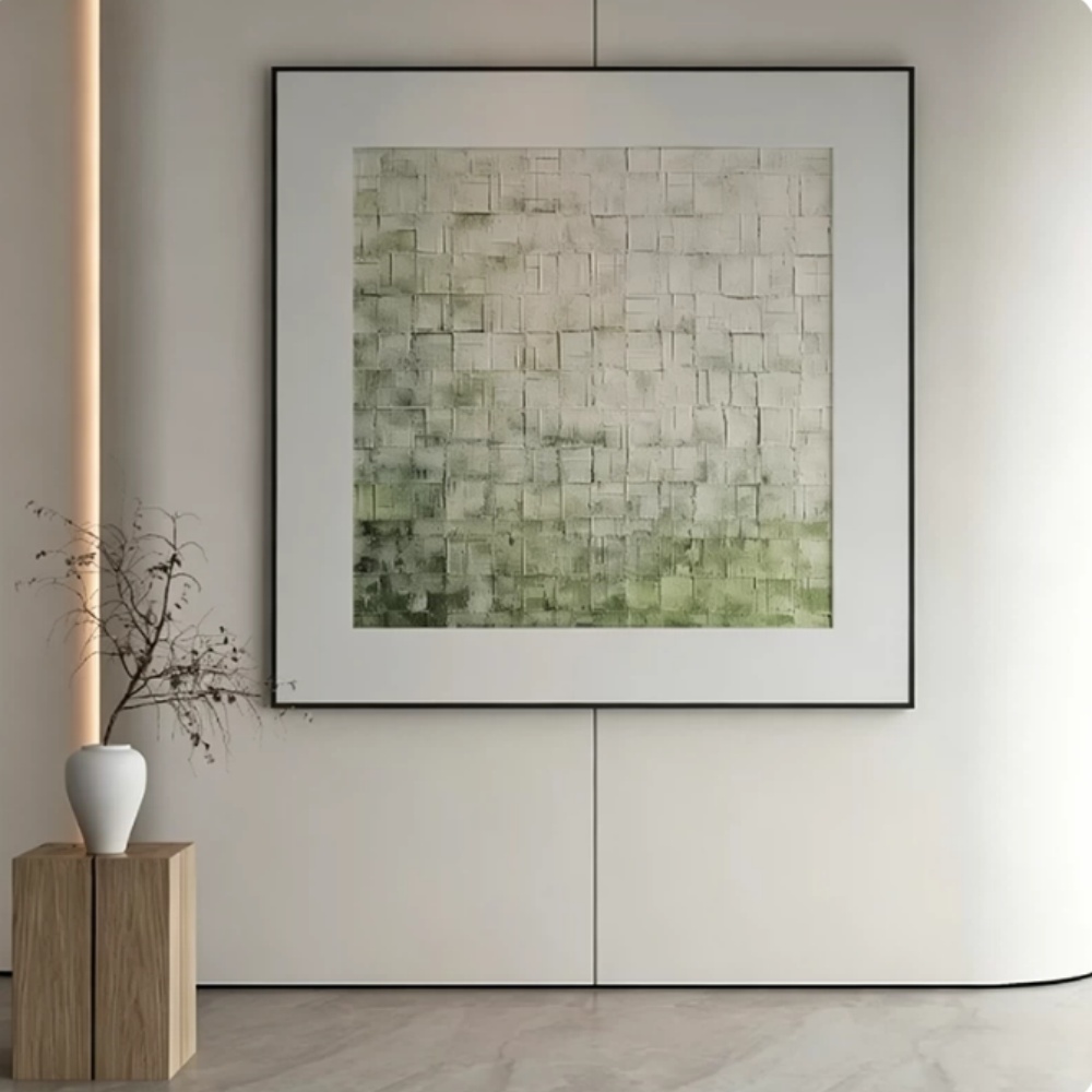 40*40cm 玄關掛畫 掛畫 裝飾畫 壁畫 牆面畫 客廳掛畫 砂岩肌理畫 意式輕奢掛畫 極簡風掛畫