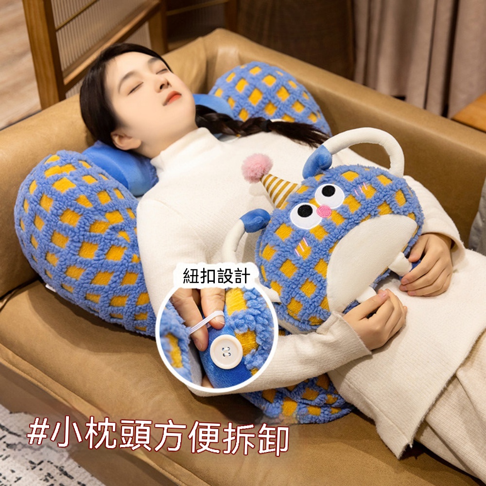 護腰靠枕 大靠背 床頭靠墊軟包 成人兒童靠枕墊 可愛卡通靠墊 沙發抱枕 宿舍靠枕 床上趴靠枕 大號70*60