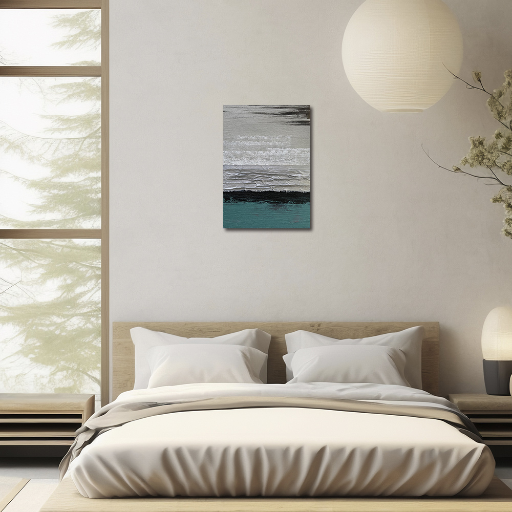 御畫房 當代國家級展覽畫家 抽象系列手繪油畫70×100cm(DB-176)