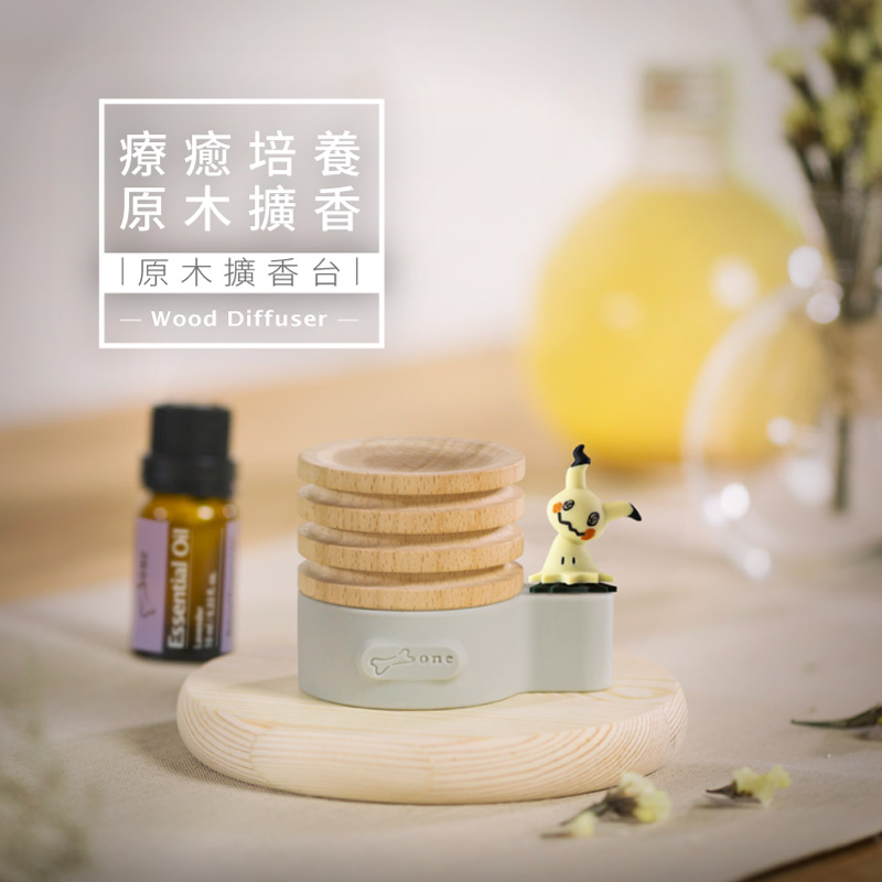 Bone 蹦克 / 寶可夢原木擴香台-寶可夢 香氛小幫手 擴香石 香氛 精油 療愈小物