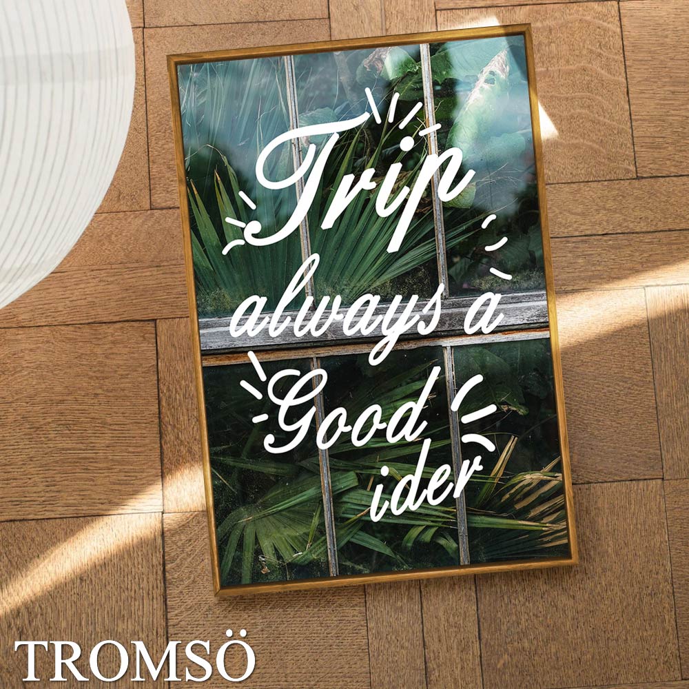 TROMSO 北歐生活版畫有框畫-綠植米蘭WA211(40x60cm)