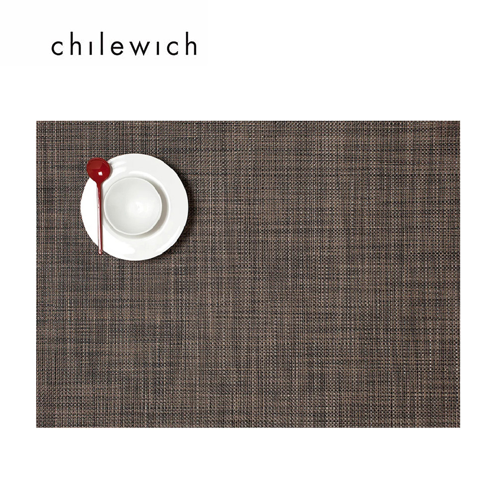 Chilewich 美國 Mini Basketweave細籃網編餐墊36*48cm-胡桃木/Dark Walnu
