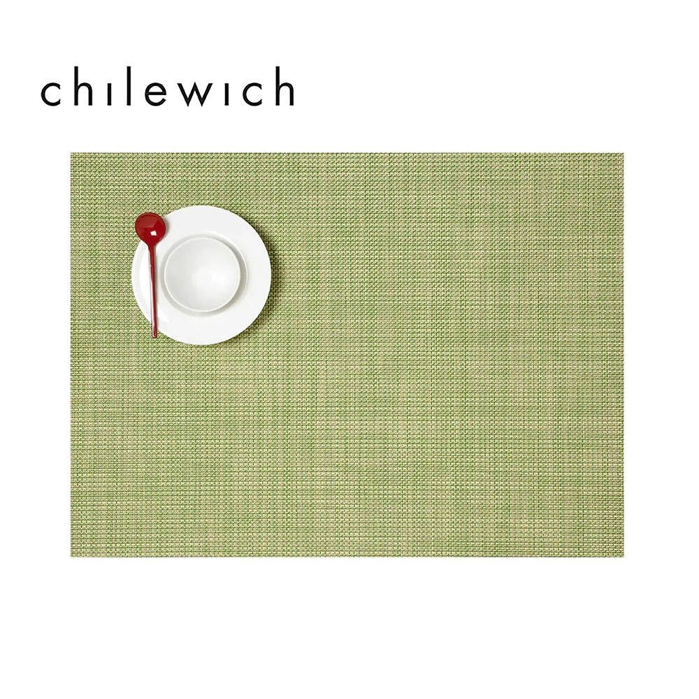 Chilewich 美國 Mini Basketweave細籃網編餐墊36*48cm-蒔蘿綠