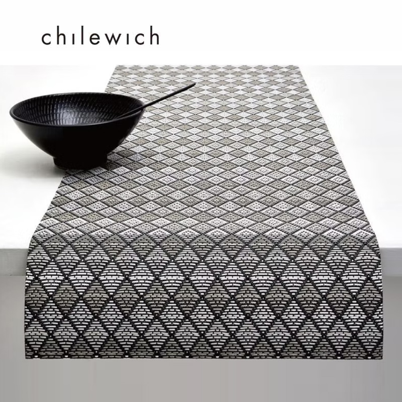 Chilewich 美國風箏編織Kite系列 長桌旗36x180cm-月光/MOONLIGHT