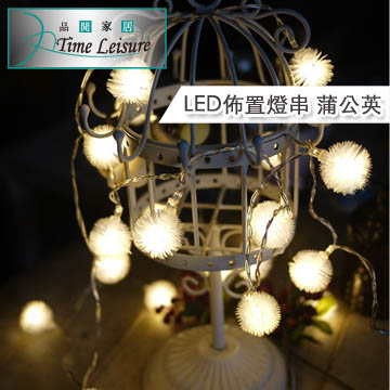Time Leisure LED派對佈置/耶誕聖誕燈飾燈串(蒲公英/暖白/2.5M)