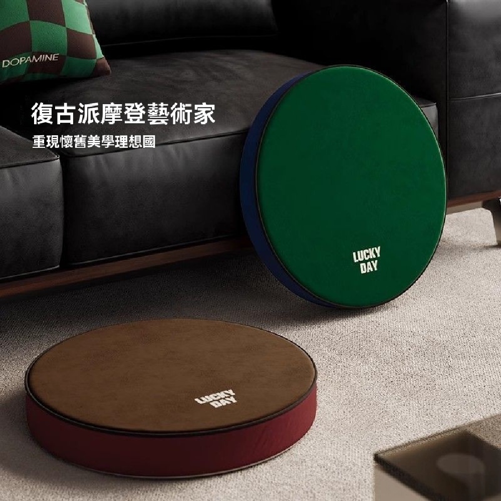 【臻品購】約林嘉波中古風客廳坐墊 蒲團 家用地上坐墩 陽台飄窗榻榻米 多色可選 直徑40厚度5cm
