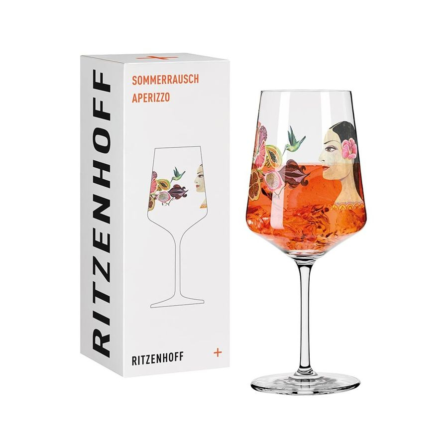 WUZ 屋子 德國 RITZENHOFF+ Summer Rush 夏季高峰系列高腳水晶杯-花果仙子
