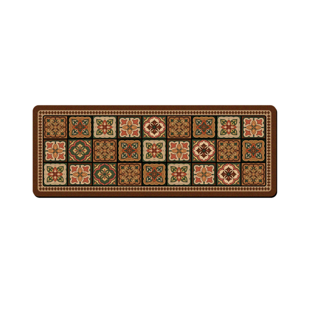 JDTECH 復古輕奢吸水吸油防滑廚房地墊兩件組-40*60+40*120cm（硅藻土地墊 長條腳墊 浴室腳踏墊）