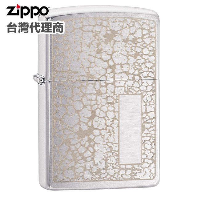 Zippo 下殺7折＊加碼送2罐燃油 Crackle Pattern Design 防風打火機