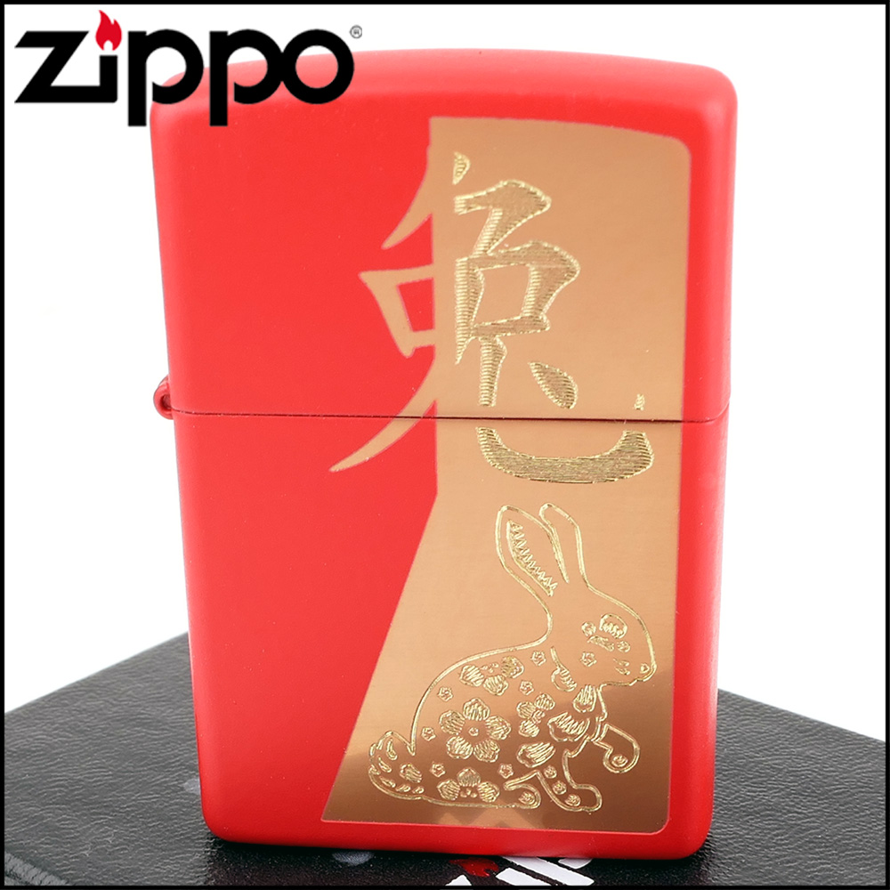 Zippo 美系~Year of the Rabbit-兔年紀念款式打火機