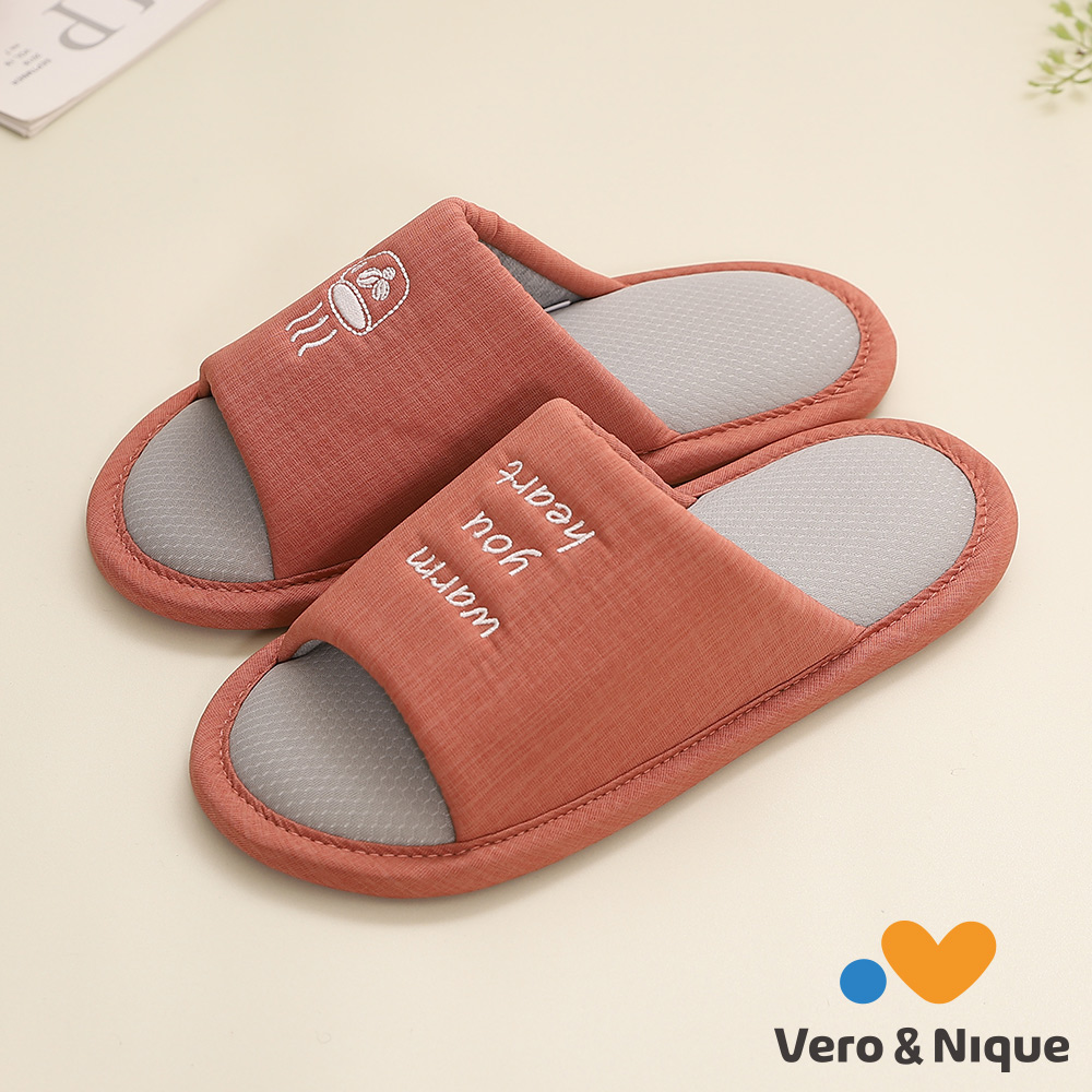 Vero&Nique 維諾妮卡 回彈減壓石墨烯緩壓家居拖鞋-粉