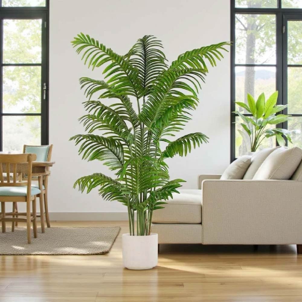 FLORAL M 花藝仿真植物室內大型160公分鳳凰尾招財旺運人造綠植客廳辦公