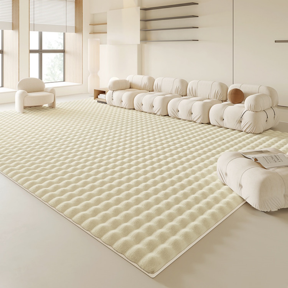 【匠心】長絨兔毛地墊 茶幾地墊 臥室床邊毯 加厚柔軟毛絨毯 120×160cm