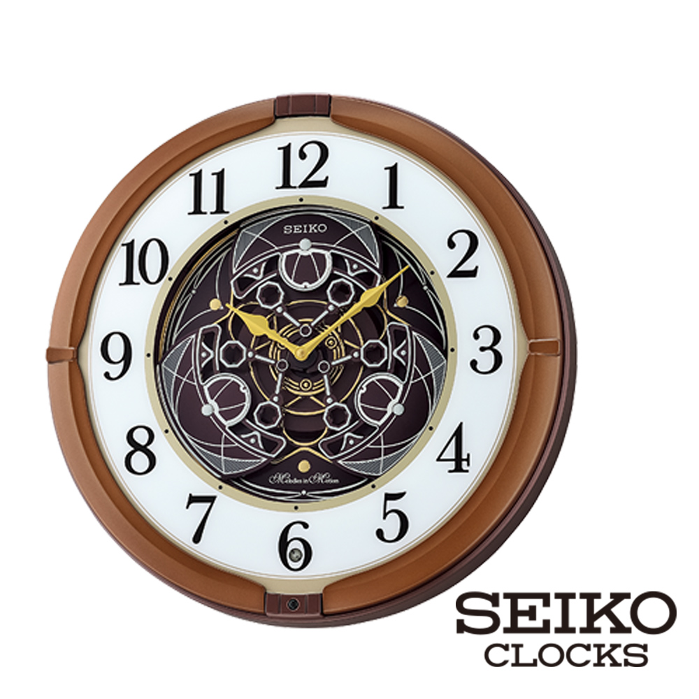 SEIKO 精工 追星之旅Hi-Fi音樂掛鐘(18首音樂)(QXM380B)