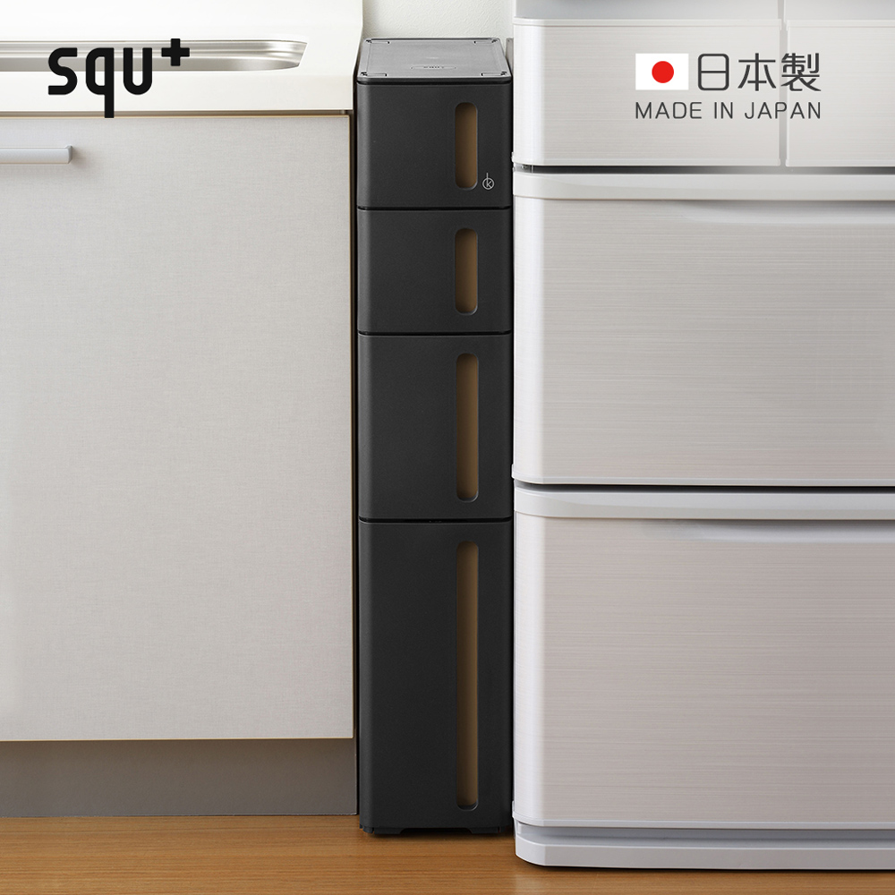 squ+ Storanti日製17面寬抽屜式隙縫收納櫃附輪(2S+1M+1LL)-多色可選