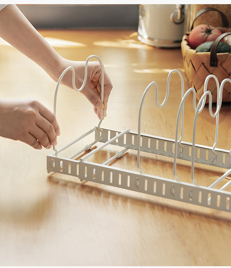 Lazy corner six-layer retractable kitchen utensils/dishes/pot lid storage  rack - Shop lazycorner Shelves & Baskets - Pinkoi