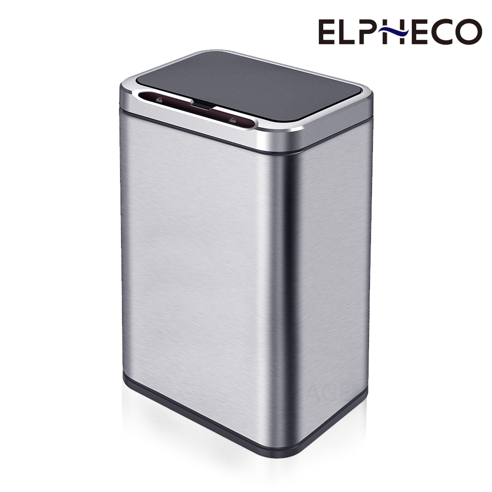 美國 不鏽鋼臭氧自動除臭感應垃圾桶 ELPH9613