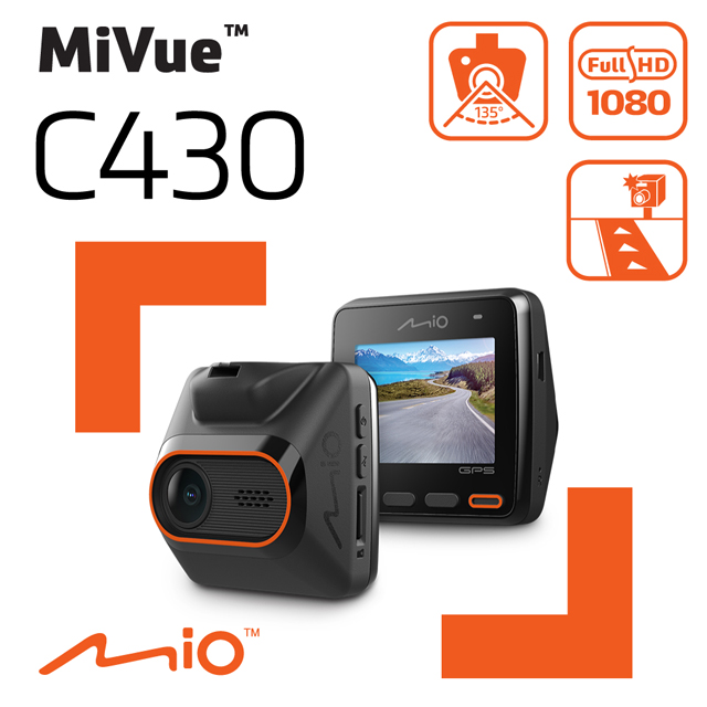 Mio MiVue C430 1080P GPS測速 汽車 行車記錄器 區間測速提醒 (提醒起點) 行車紀錄器