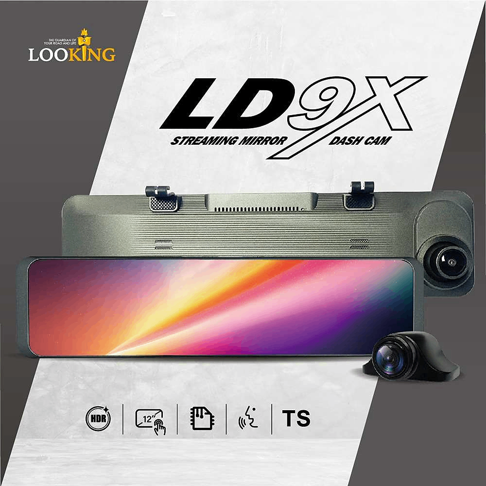 LD-9X獨家星光夜視HDR抗反光12吋大螢幕觸控聲控雙效能贈32G記憶卡