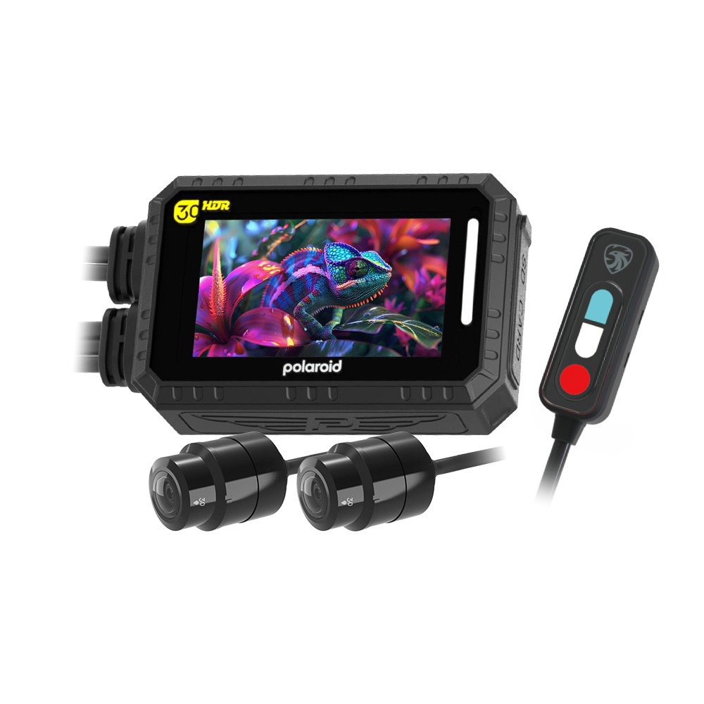 Polaroid 寶麗來 MS283WGS機車行車記錄器(含GPS天線)-內附32G卡 (MS279WG升級款 新小蜂鷹)