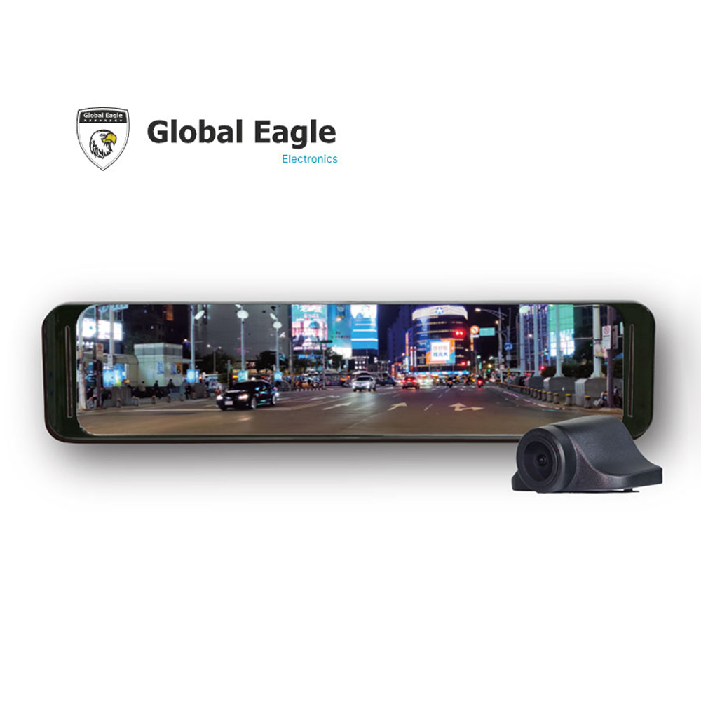 全球鷹 MQ-9 12吋 4K+2K GPS-WIFI 電子後視鏡+64G記憶卡-台灣製造