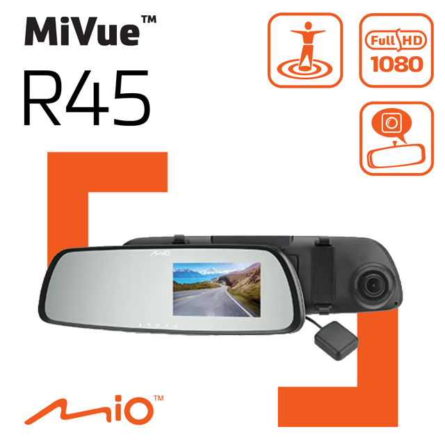 Mio MiVue R45 1080P GPS 區間測速 後視鏡 行車記錄器