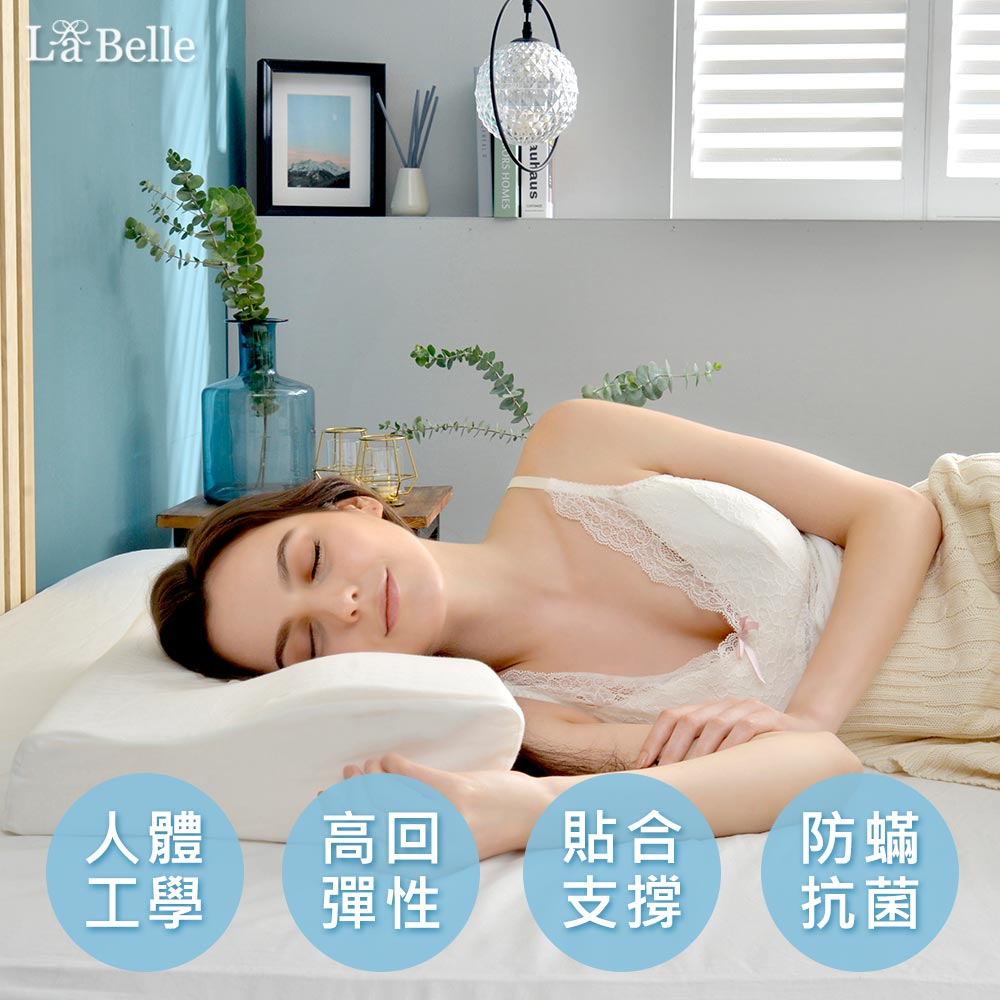 義大利《人體工學蝶型曲線支撐型乳膠枕》一入