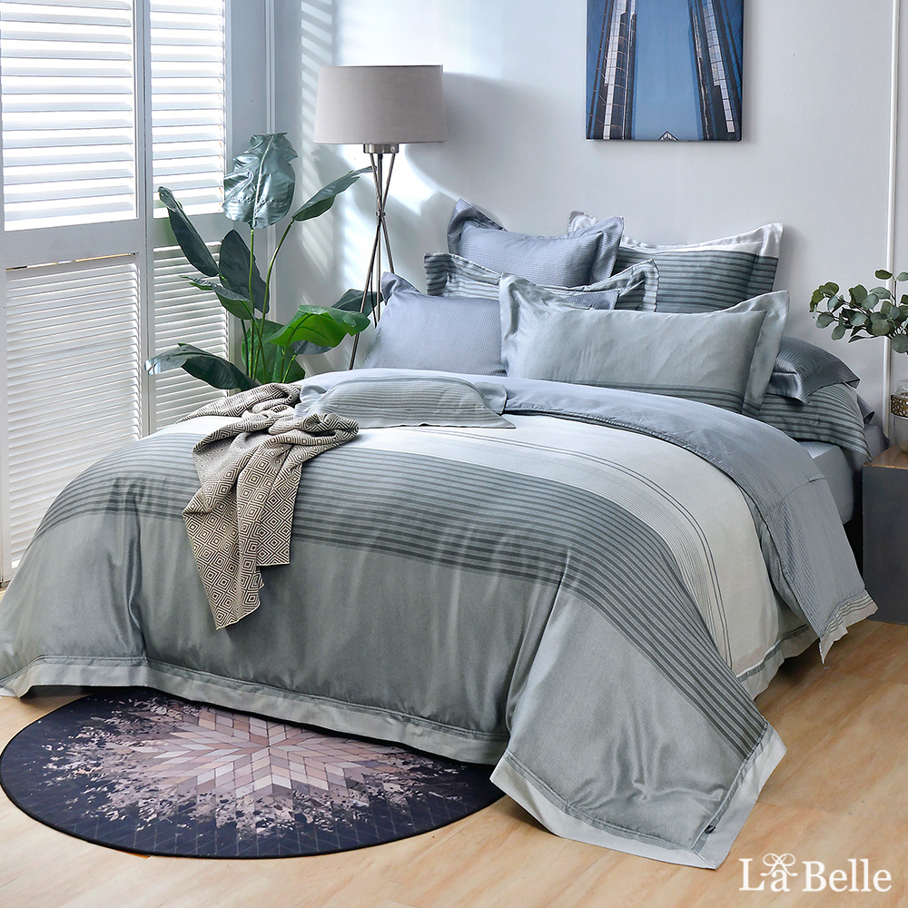 La Belle 義大利《帕鐸瓦》特大天絲防蹣抗菌吸濕排汗兩用被床包組