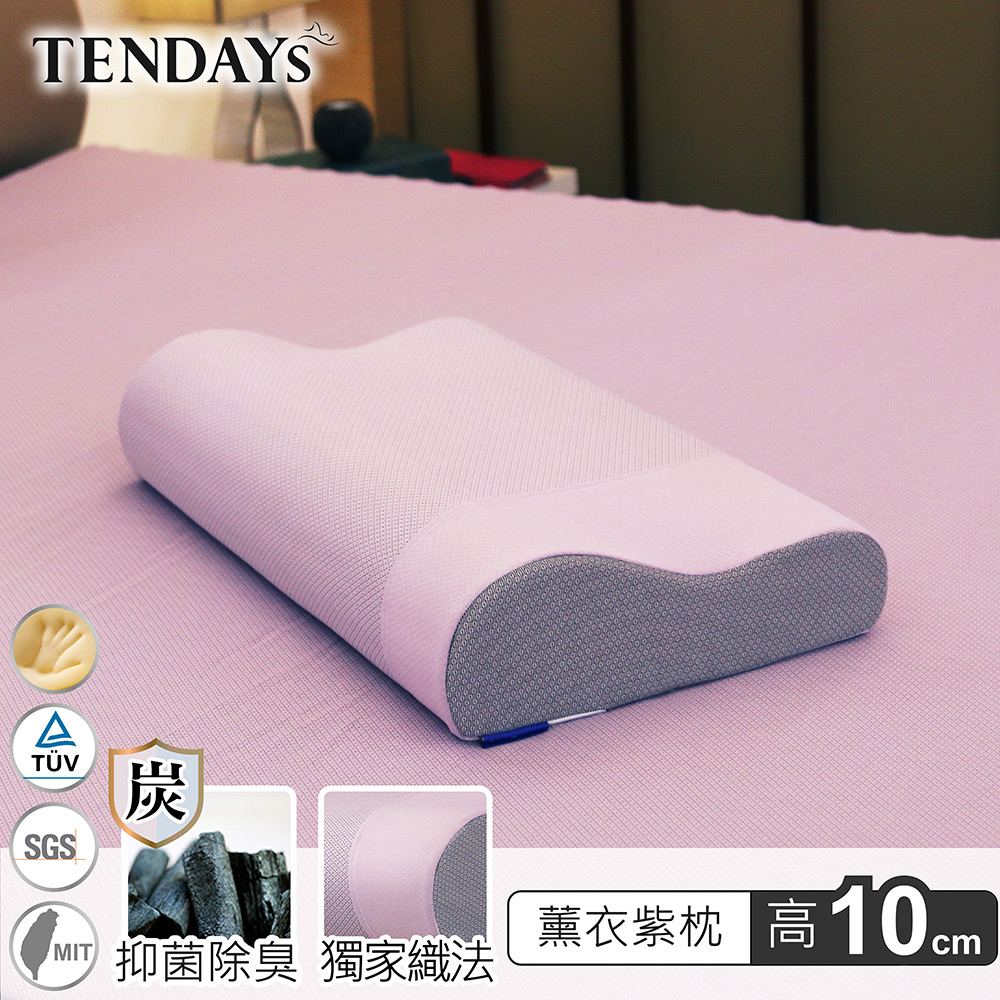 TENDAYS 柔眠枕(薰衣紫)10cm高