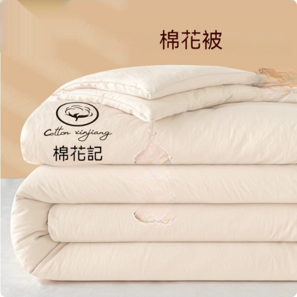 意馳 YICHI 棉花被 150x200cm 春秋被 約2.5kg 適合室溫5-15℃ 被芯 單人加厚冬被 四季通用棉被 春季被