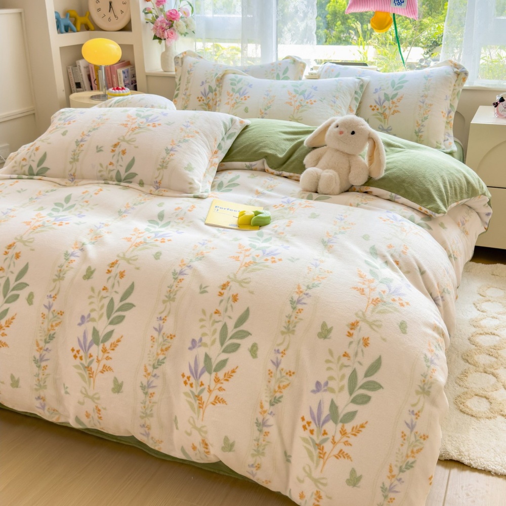 臻彩 220×240cm牛奶絨被子 被芯 加厚保暖冬被 暖暖被 可機洗 貼敷舒適 活性印染 細膩豐盈 不易起球