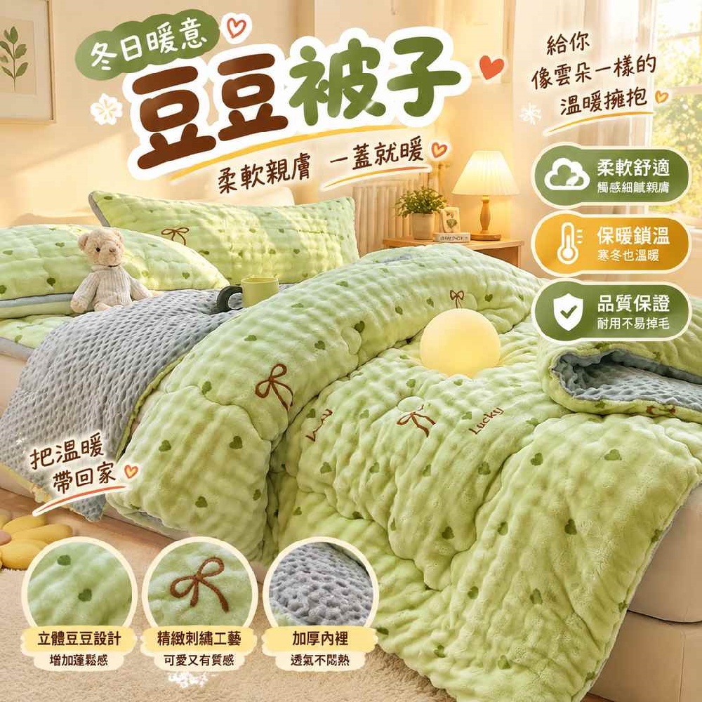 【間倉】豆豆被 家用臥室被 學生宿舍被 租房被芯 民宿酒店被單人雙人被芯 觸感保暖被 親膚透氣冬被