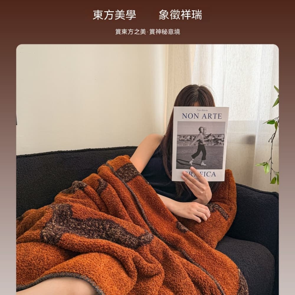 沙發毯子 絨毛毯 四季毯 工位毯 午休毯 保暖毯 辦公室毯 午睡毯 200*230公分