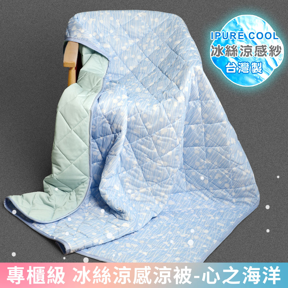Embrace 英柏絲 專櫃級 台灣製冰絲涼感涼被 150x180cm SGS認證 冷氣薄被