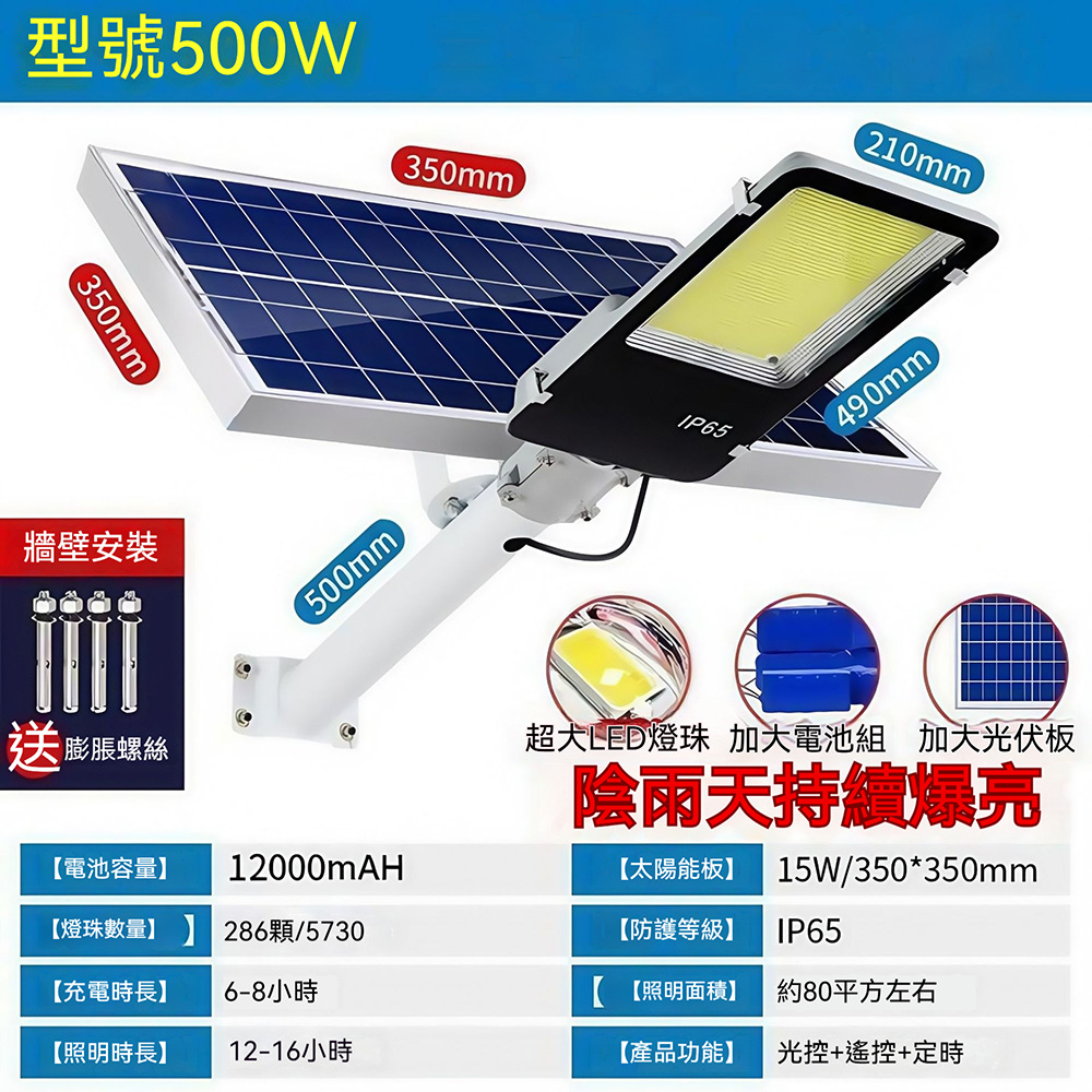 太陽能燈戶外燈庭院燈新農村感應燈景觀燈LED照明路燈投光燈照射燈過道燈