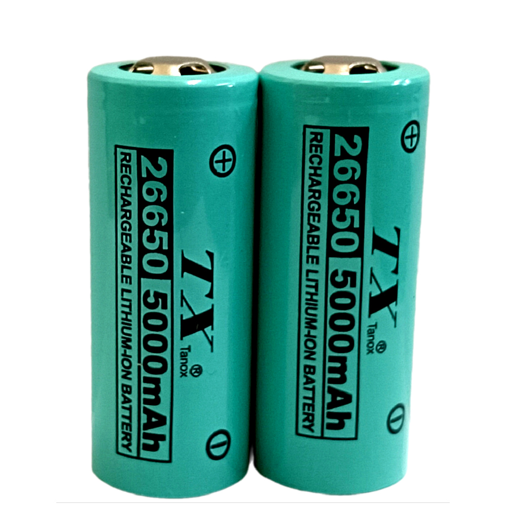 TX特林 5000mAh26650鋰充電池3.7V2入(LI26650-2)