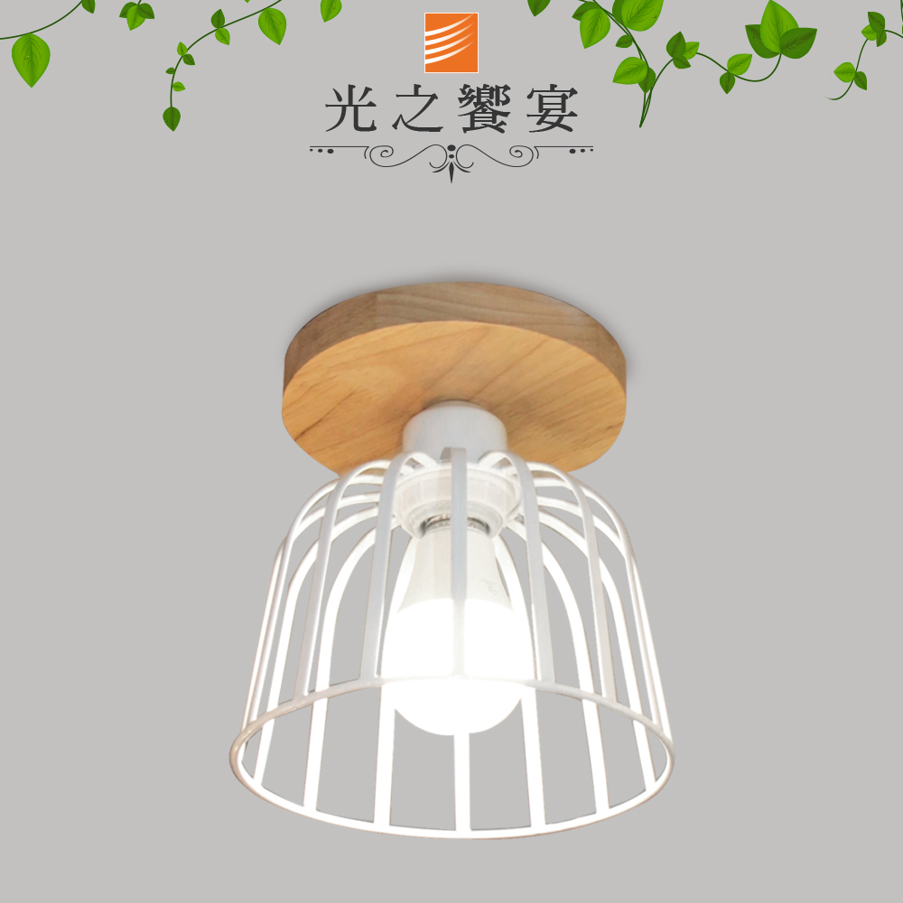 Protocol Lighting 光之饗宴 亞柏(白罩)單吸頂燈