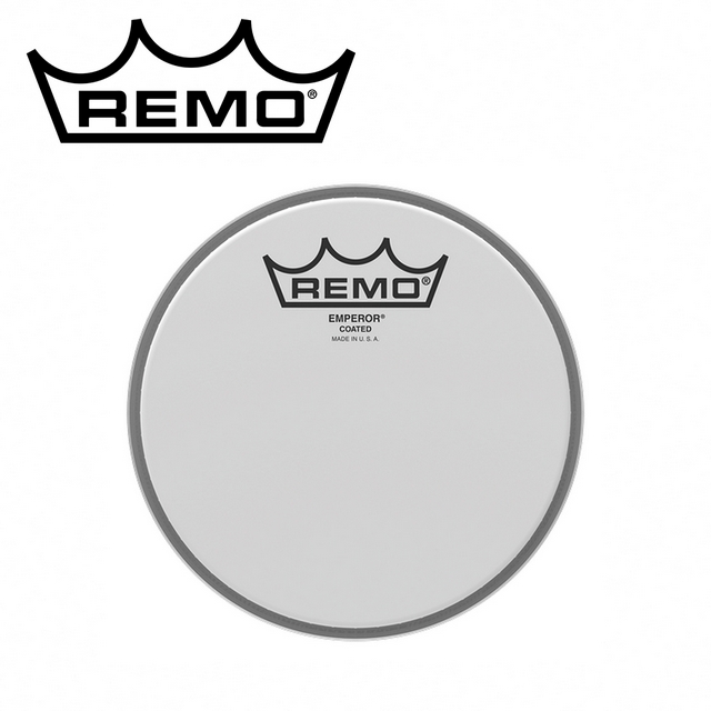 REMO Emperor Coated 雙層噴白鼓皮 12"