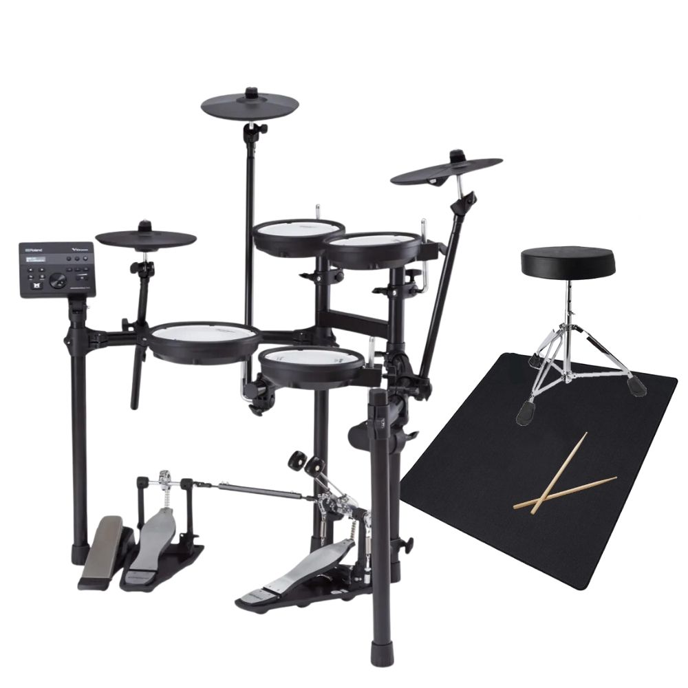 Roland 樂蘭TD-02K 電子鼓+入門配套組- 鼓椅、鼓毯、鼓棒(原廠公司貨