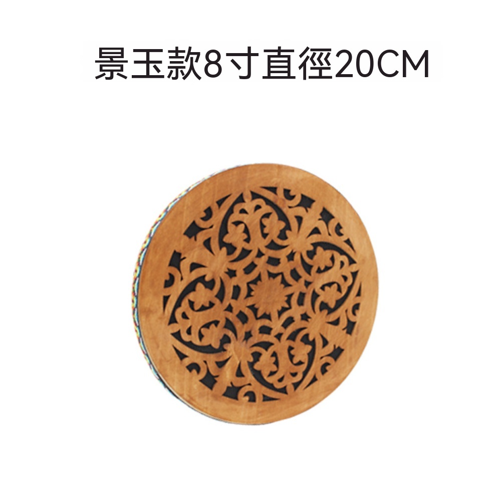 OSLE 歐適樂 太陽紋實木鼓 民族彩繪側邊手拍鼓 零基礎打擊樂