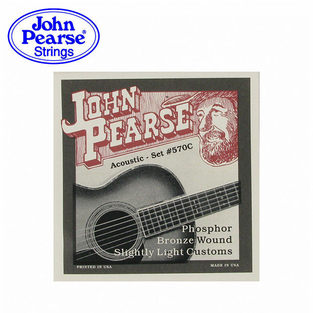 JOHN PEARSE 570C 磷青銅 11-52 民謠吉他套弦