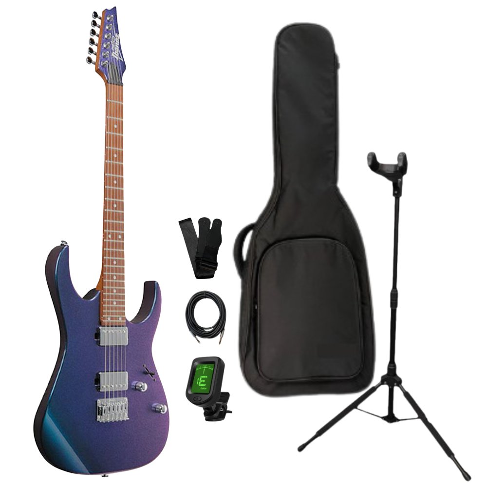 Ibanez GRG121SP-BMC 電吉他+琴架豪華組 金屬藍 (原廠公司貨)