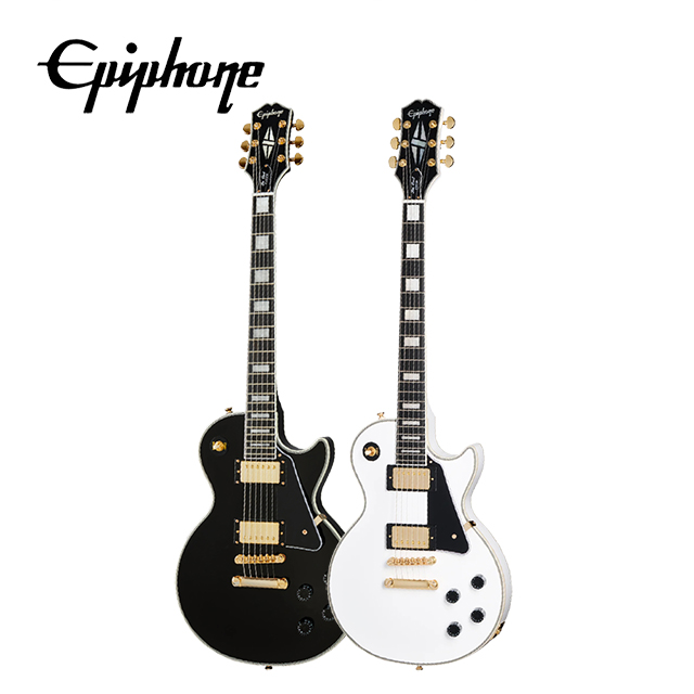 Epiphone Les Paul Custom 電吉他 黑/白