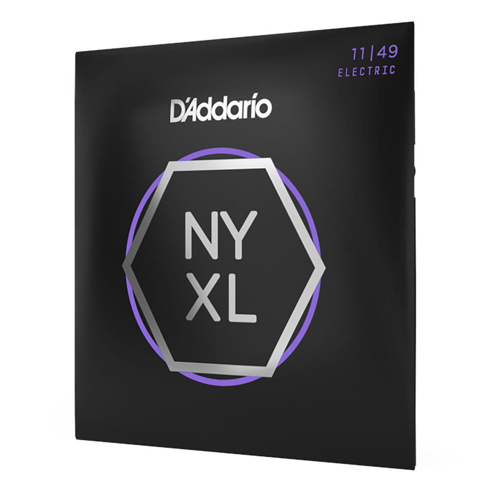 D'Addario NYXL 無塗層鍍鎳鋼繞線電吉他弦組 11-49 / 公司貨