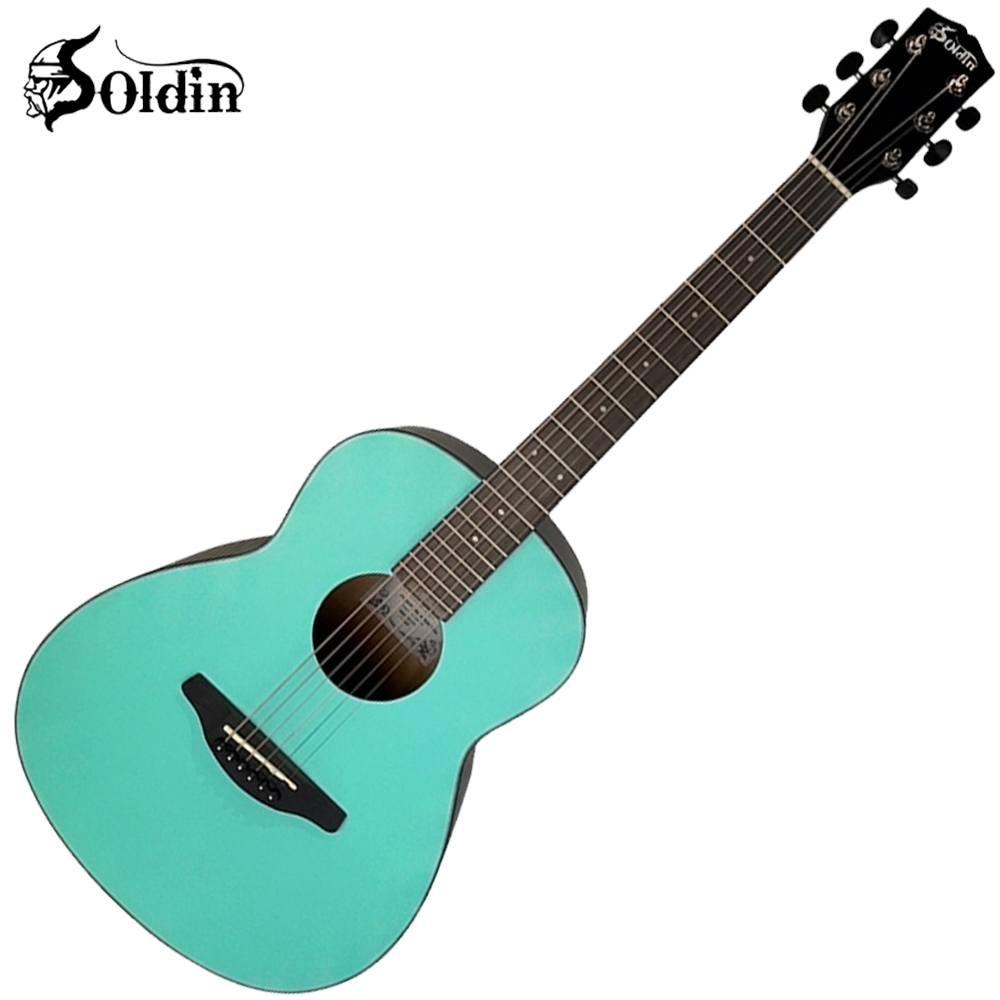 SOLDIN 庫存品出清 嚴選SA-3600G南洋木36吋旅行吉他/青瓷綠